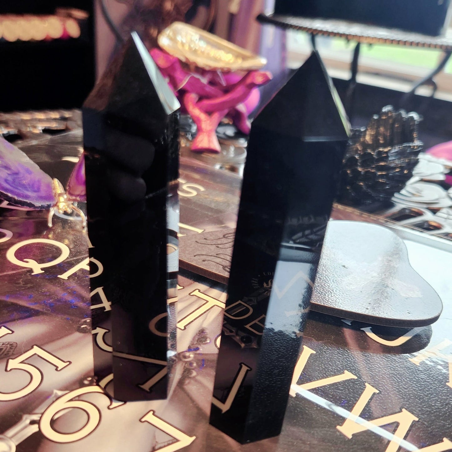 BLACK ONYX OBELISK Woodland Witchcraft
