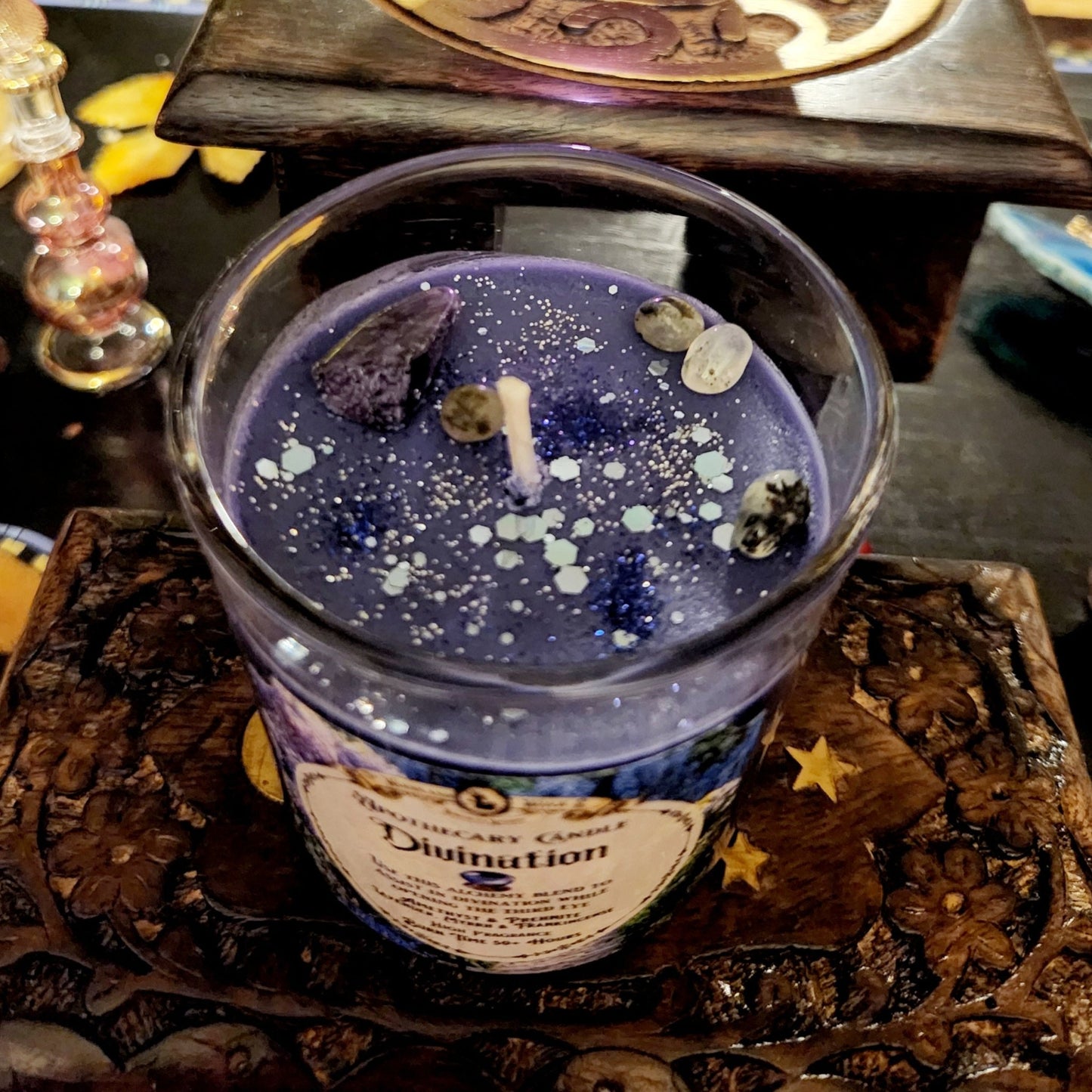 DIVINATION APOTHECARY CANDLE Woodland Witchcraft