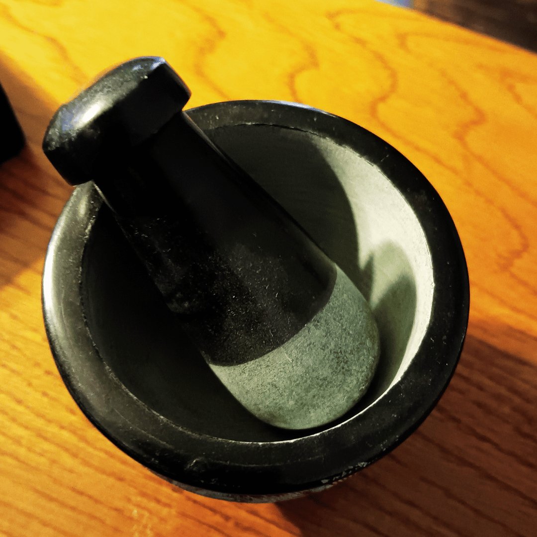 Flower Soapstone Mortar & Pestle Woodland Witchcraft