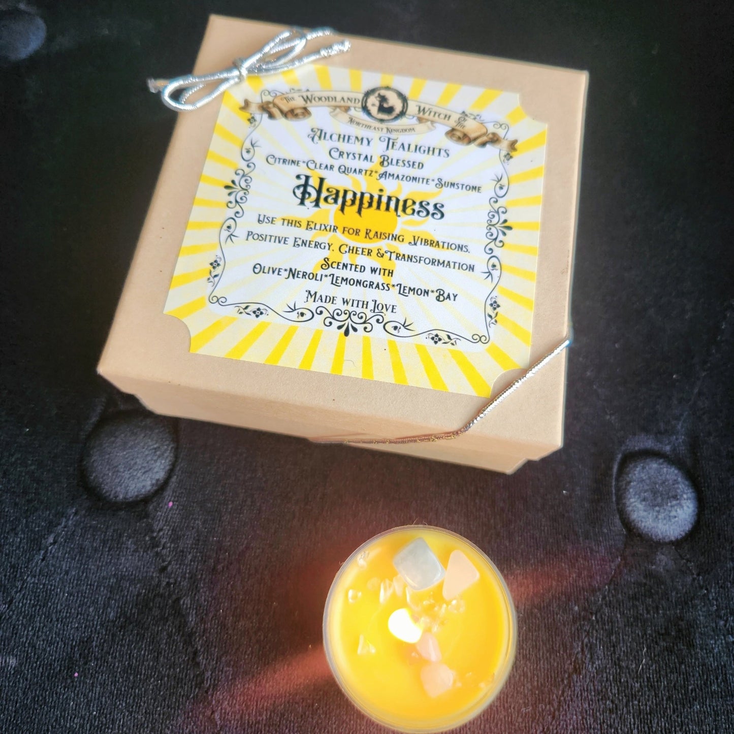 HAPPINESS ENCHANTED TEALIGHT CANDLES Woodland Witchcraft