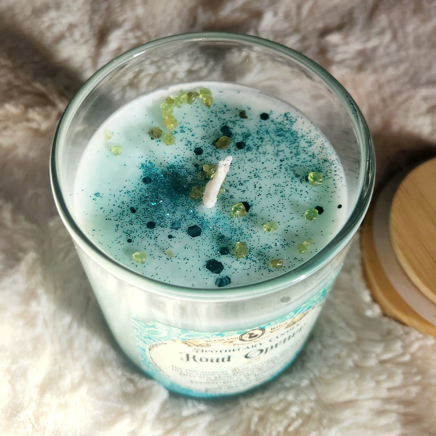 Road Opener Ritual Candle top view