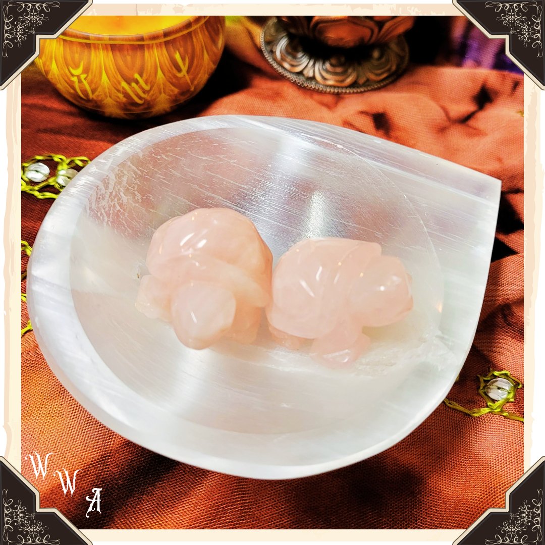 SELENITE TEARDROP BOWL Woodland Witchcraft