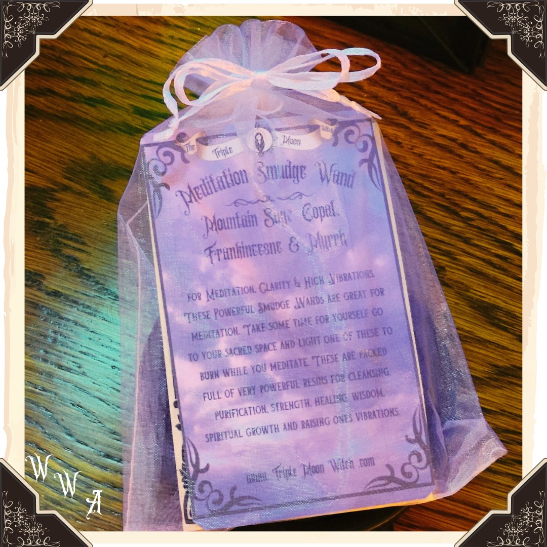 SMUDGE WAND: MEDITATION Woodland Witchcraft