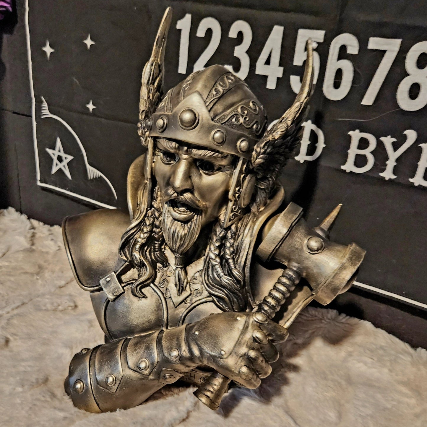 THOR GOD OF THUNDER & LIGHTENING 14" Bust Woodland Witchcraft