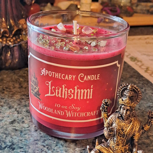 LAKSHMI CANDLE OF ABUNDANCE 10 oz Woodland Witchcraft