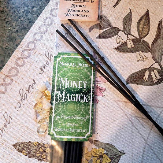 MONEY MAGICK INCENSE STICKS Woodland Witchcraft