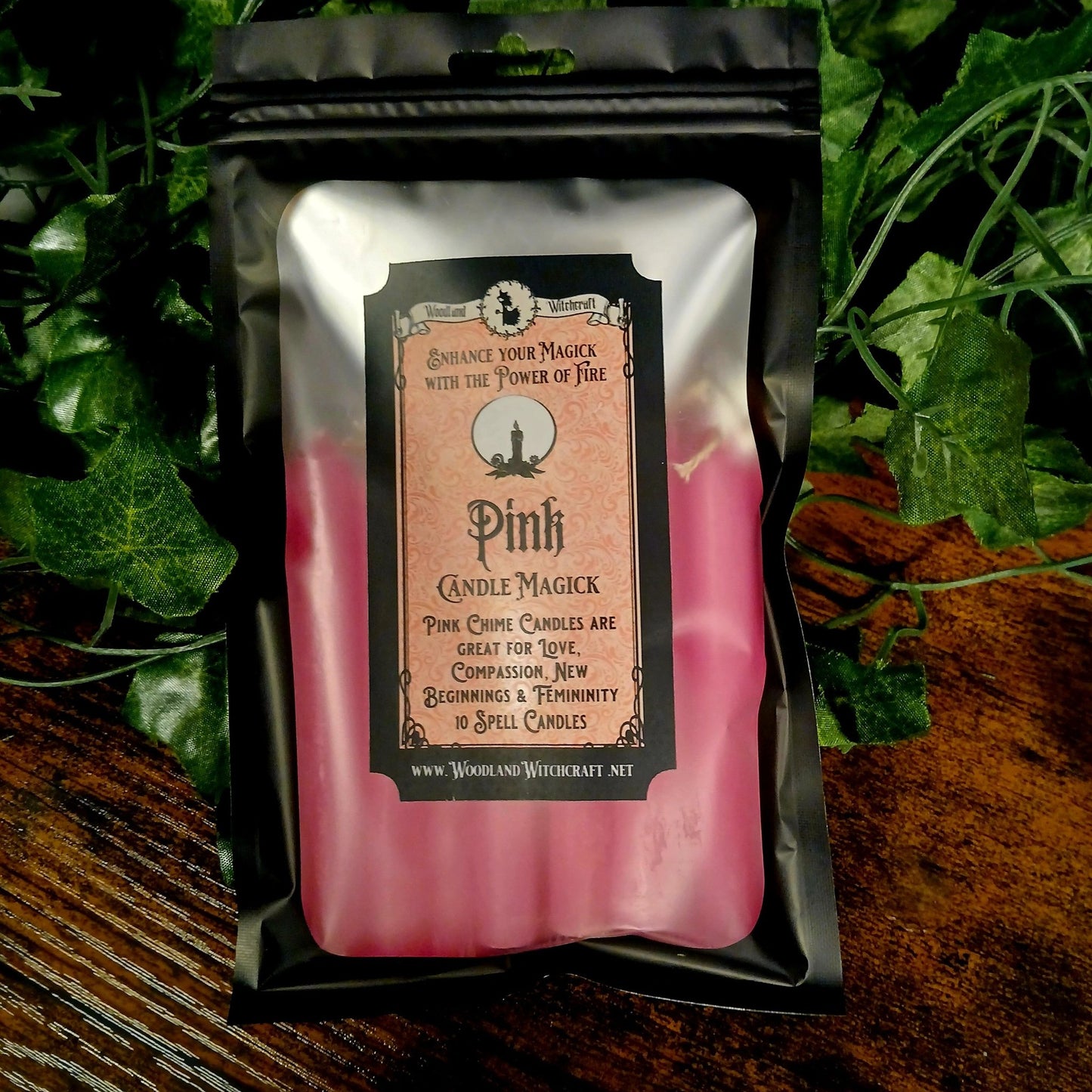 PINK SPELL CANDLES Woodland Witchcraft
