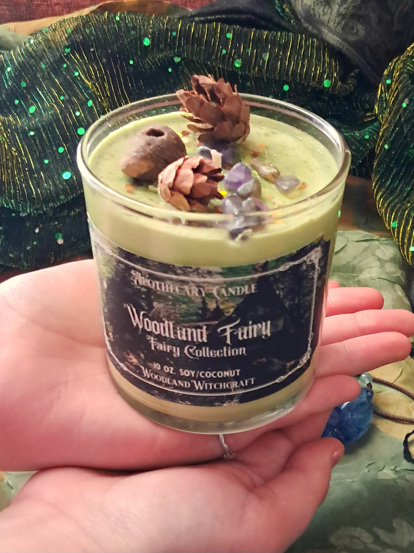 VELA DE BOTICARIO DE HADAS DEL BOSQUE para conectarse y trabajar con los Fae