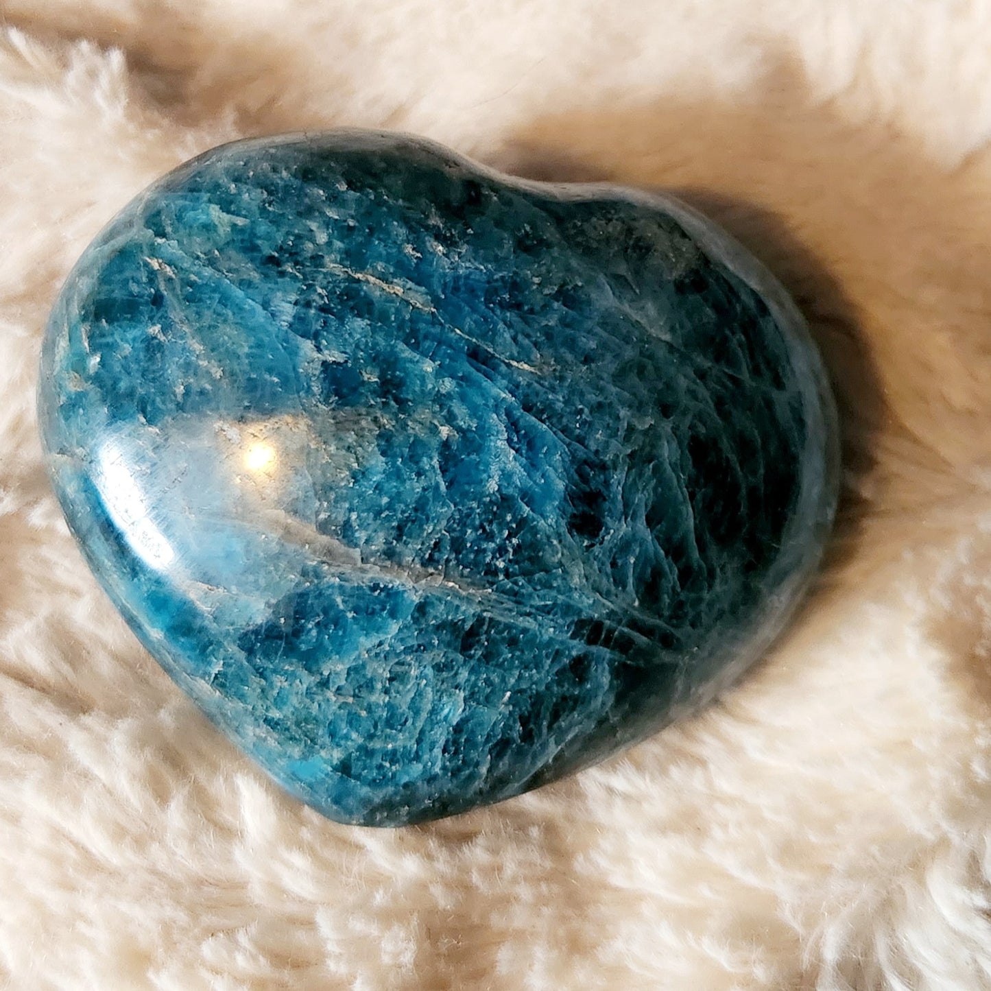 BLUE APATITE HEART Woodland Witchcraft