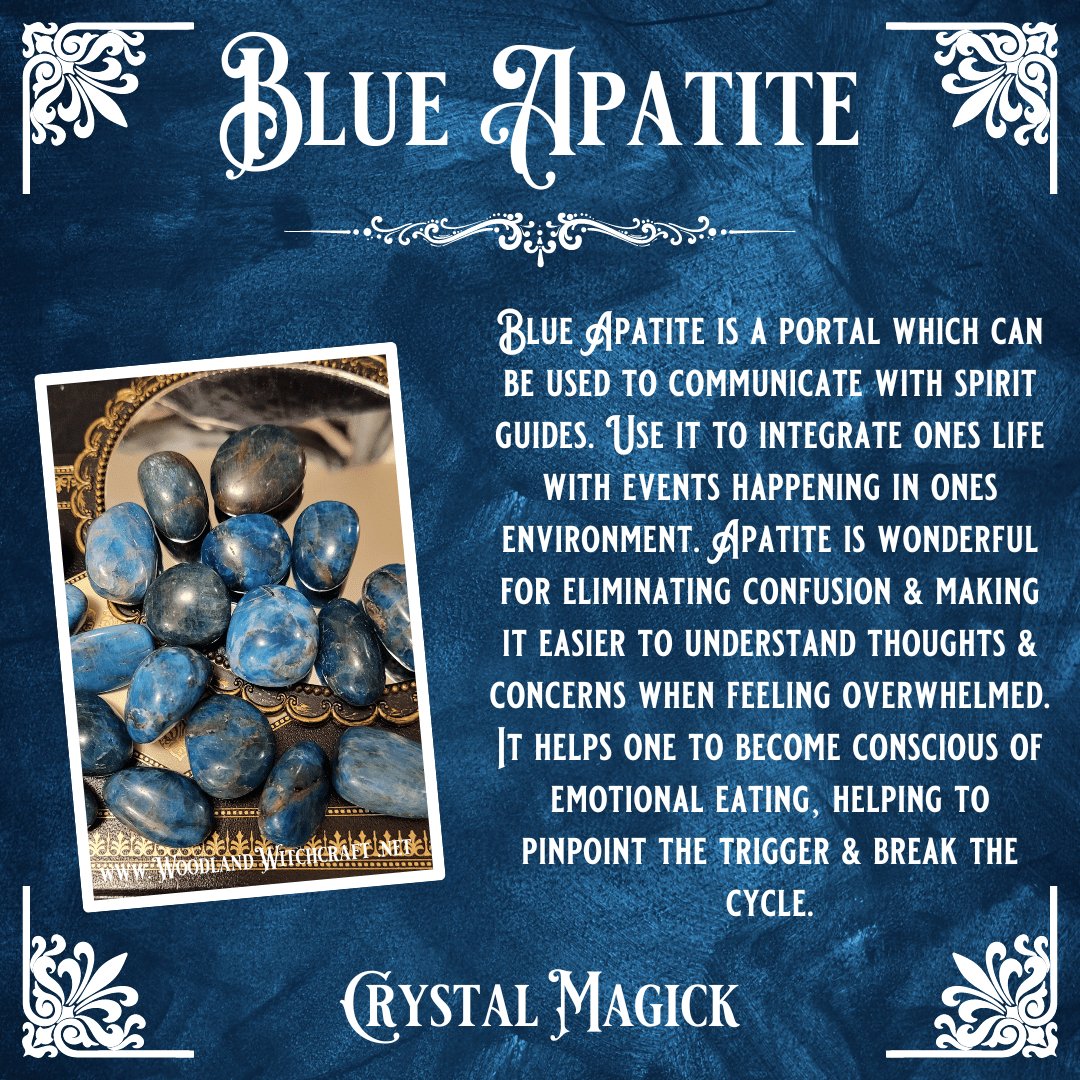 BLUE APATITE BRACELET Woodland Witchcraft