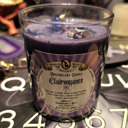 CLAIRVOYANCE APOTHECARY CANDLE Woodland Witchcraft