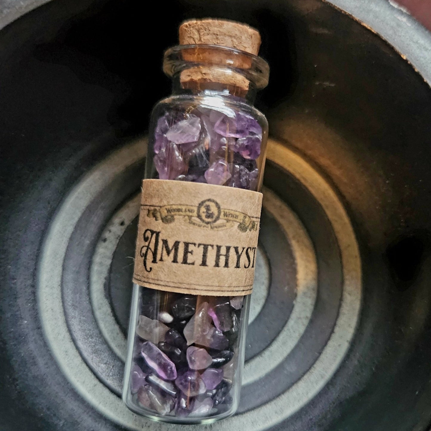 Amethyst Chips Bottle Woodland Witchcraft