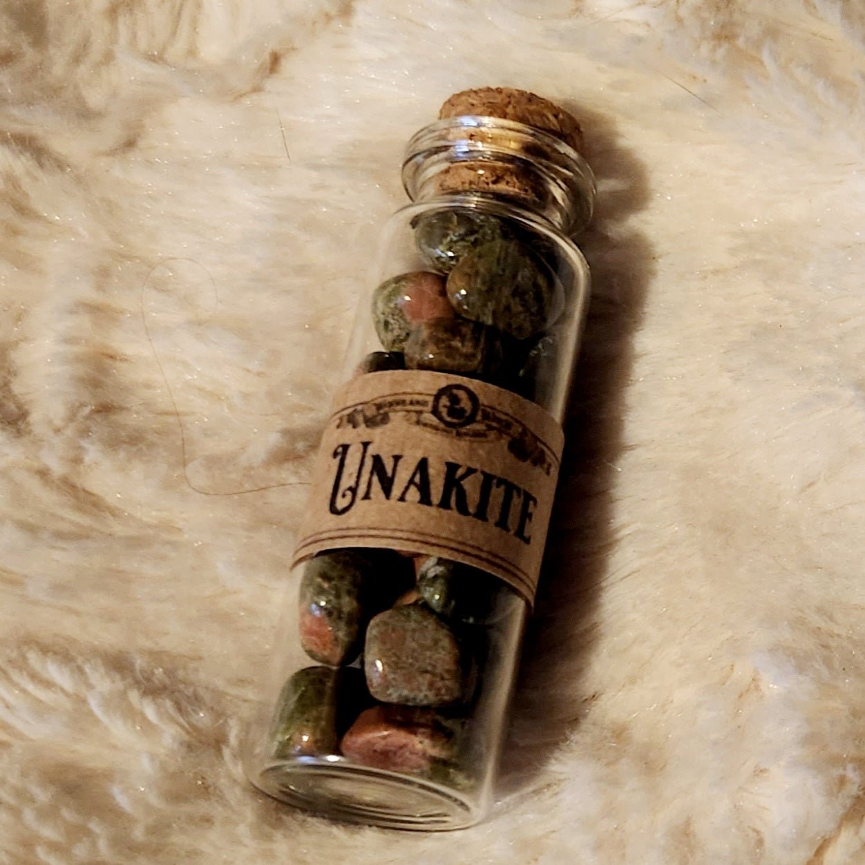 Unakite Chips Bottle Woodland Witchcraft
