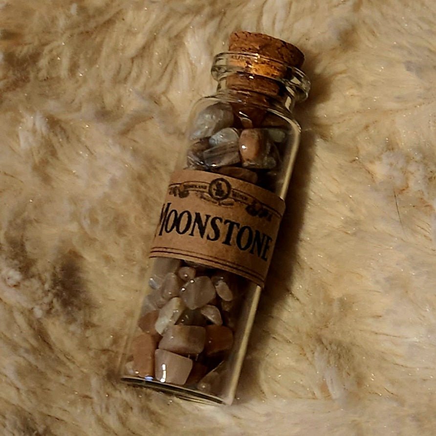 Moonstone Chips Bottle Woodland Witchcraft