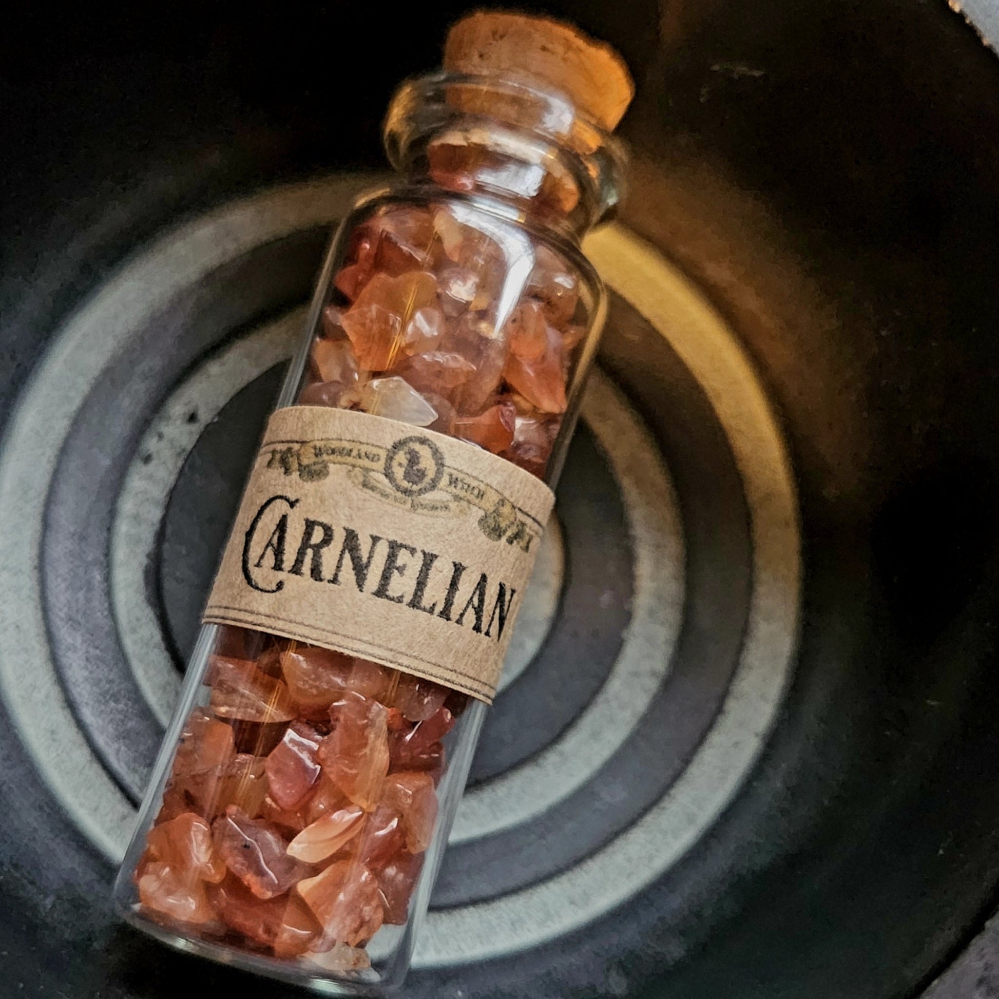 Carnelian Chips Bottle Woodland Witchcraft