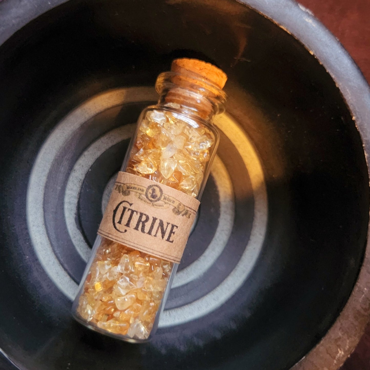 Citrine Tiny Chips Bottle Woodland Witchcraft