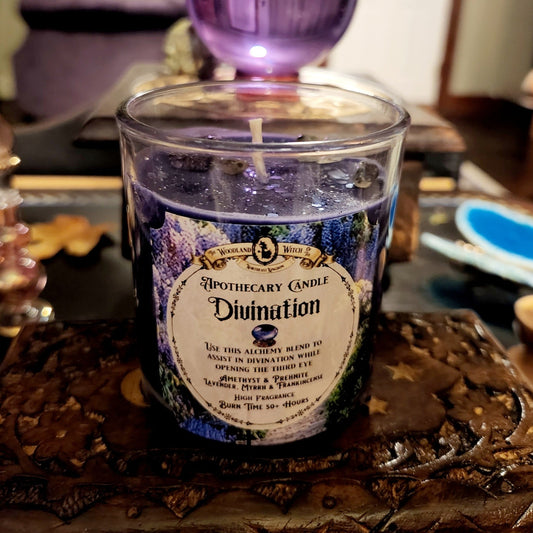 DIVINATION APOTHECARY CANDLE Woodland Witchcraft