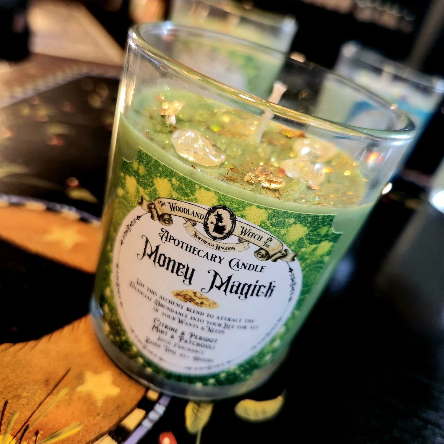 MONEY MAGICK APOTHECARY CANDLE Woodland Witchcraft