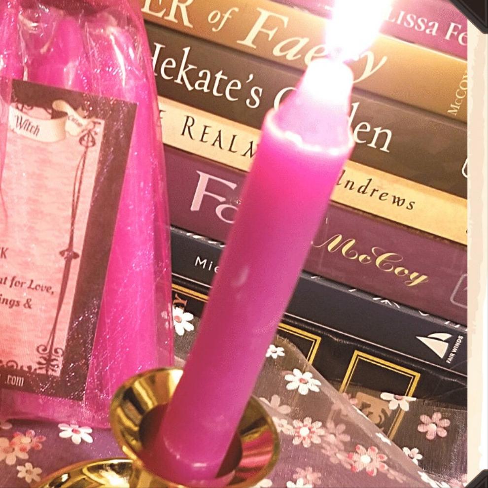 PINK SPELL CANDLES Woodland Witchcraft