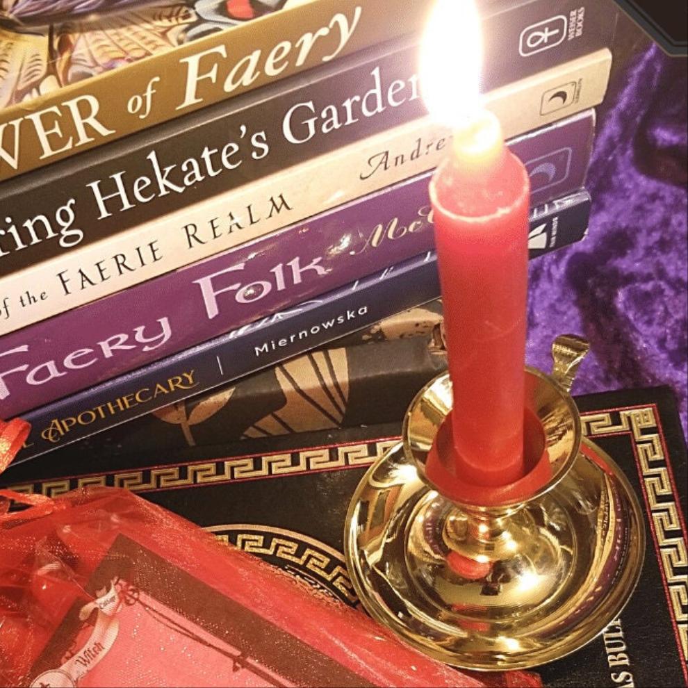 RED SPELL CANDLES Unscented Spell Candles Woodland Witchcraft