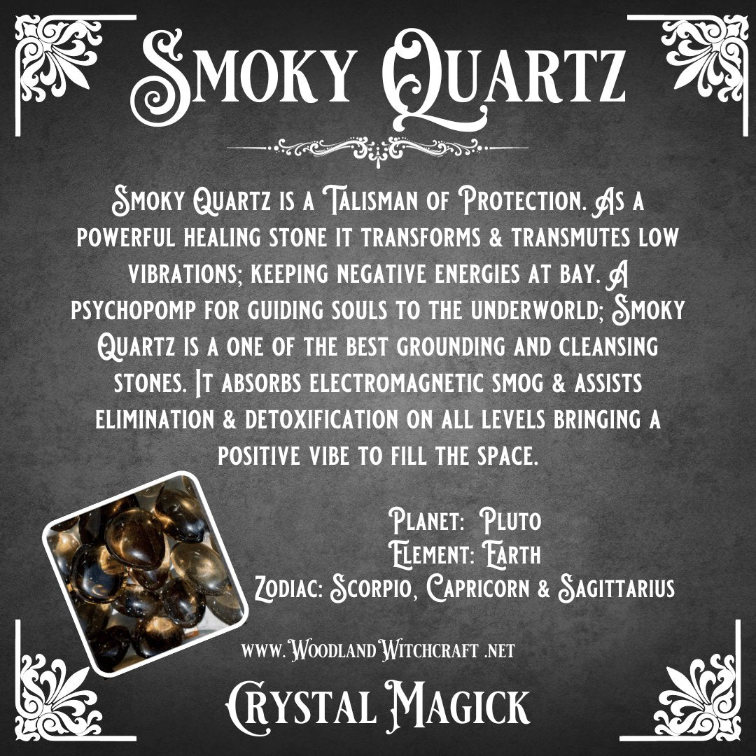 SMOKY QUARTZ TUMBLES Woodland Witchcraft